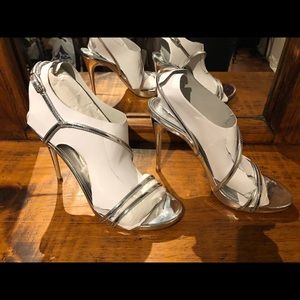 Guess silver heels